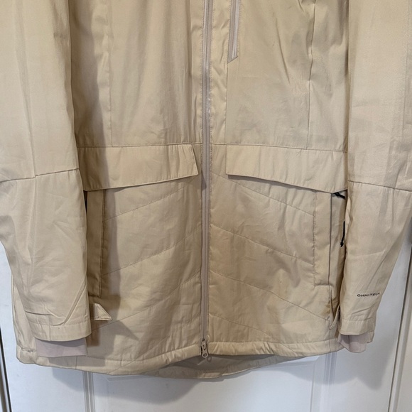 Columbia Beige Hooded Jacket with Faux Fur - Picture 3 of 16